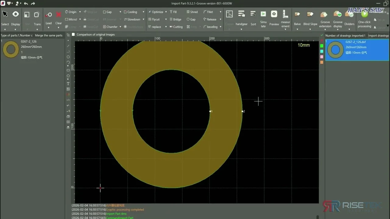 Hans LaserNest tutorial preview: part import